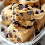 Frozen Greek Yogurt Peanut Butter Bites with Chocolate Chips