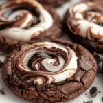 Chocolate Marshmallow Swirl Cookies
