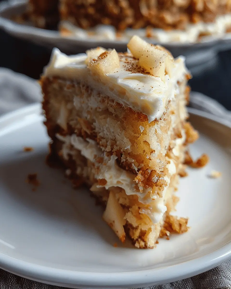 Irresistible Fresh Apple Cake with Dreamy Cream Cheese Frosting Delight