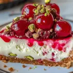 Cherry Pistachio Cheesecake