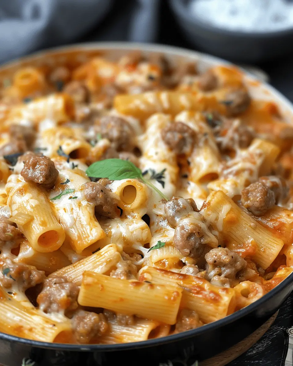 Creamy Sausage Rigatoni: A Cozy, Indulgent Dinner Delight