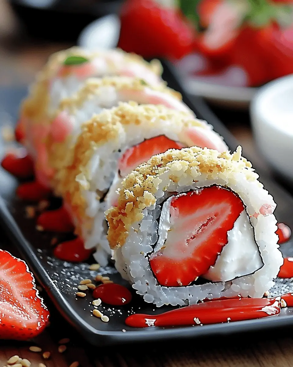 Creative & Cute Strawberry Shortcake Sushi Roll Dessert Recipe: Easy and Fun for Everyone