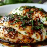 Balsamic Baked Chicken Breast with Mozzarella Cheese is Delicious!