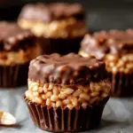 Chocolate Peanut Butter Rice Krispie Cups