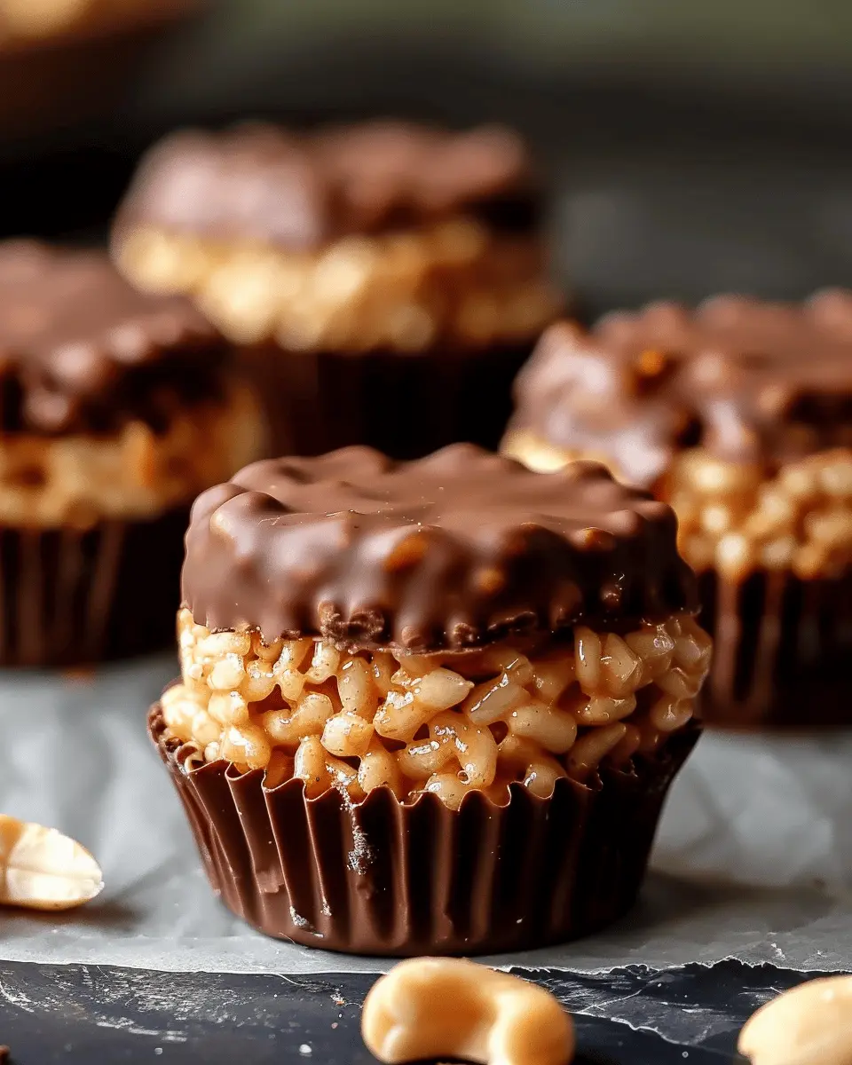 Chocolate Peanut Butter Rice Krispie Cups: The Best No-Bake Treat