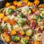 Bacon Brussels Sprouts Butternut Squash Pasta