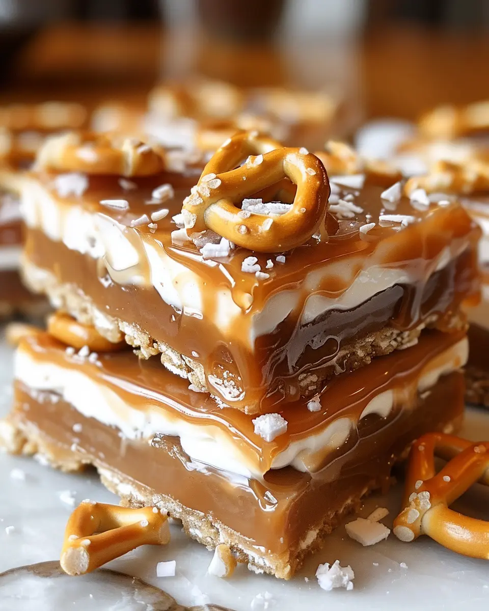 Quick No-Bake Salted Caramel Pretzel Bars for Sweet Cravings Bliss