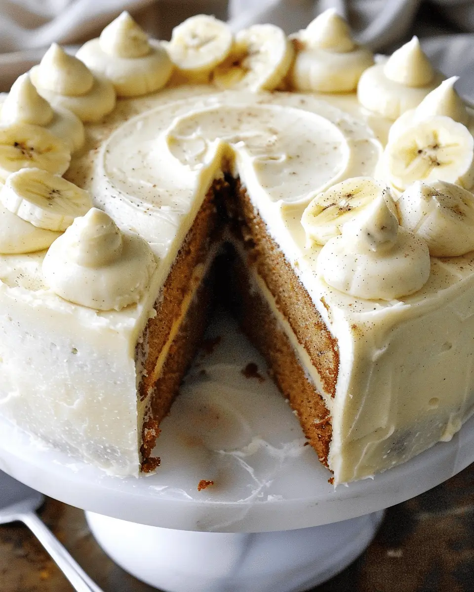 Banana Cake with Spiced Vanilla Buttercream: A Joyful Twist