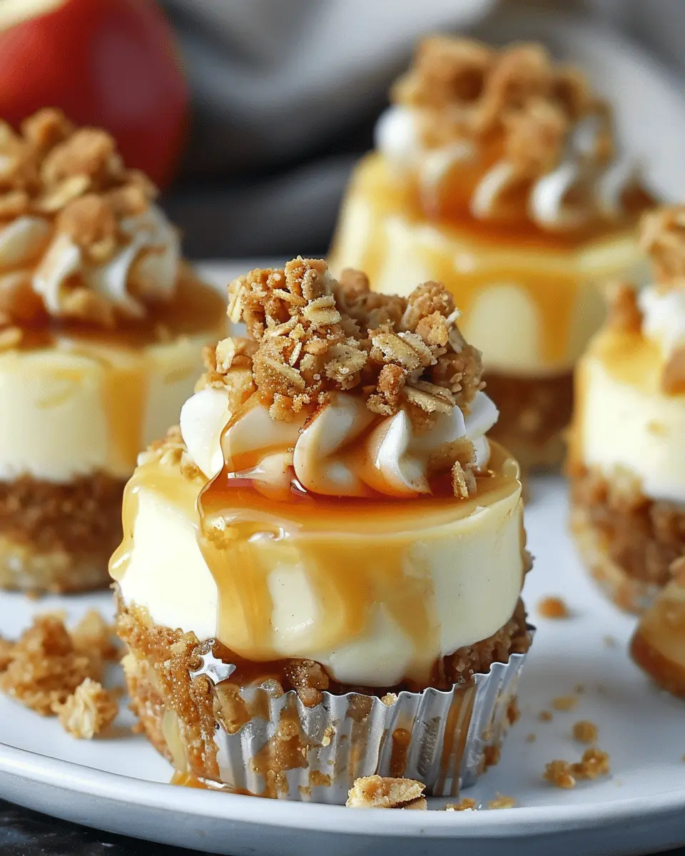 Apple Crisp Mini Cheesecakes: Easy Fall Dessert Delight