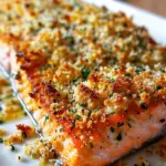Crispy Parmesan Crusted Baked Salmon