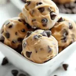 Frozen Greek Yogurt Peanut Butter Bites with Chocolate Chips