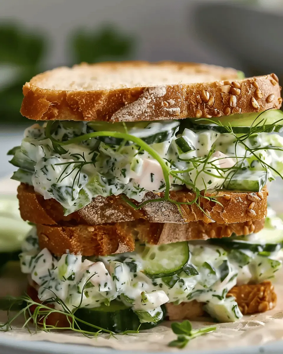 Easy Cucumber Salad Sandwiches: The Best Refreshing Summer Treat