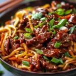 Sticky Beef Noodles