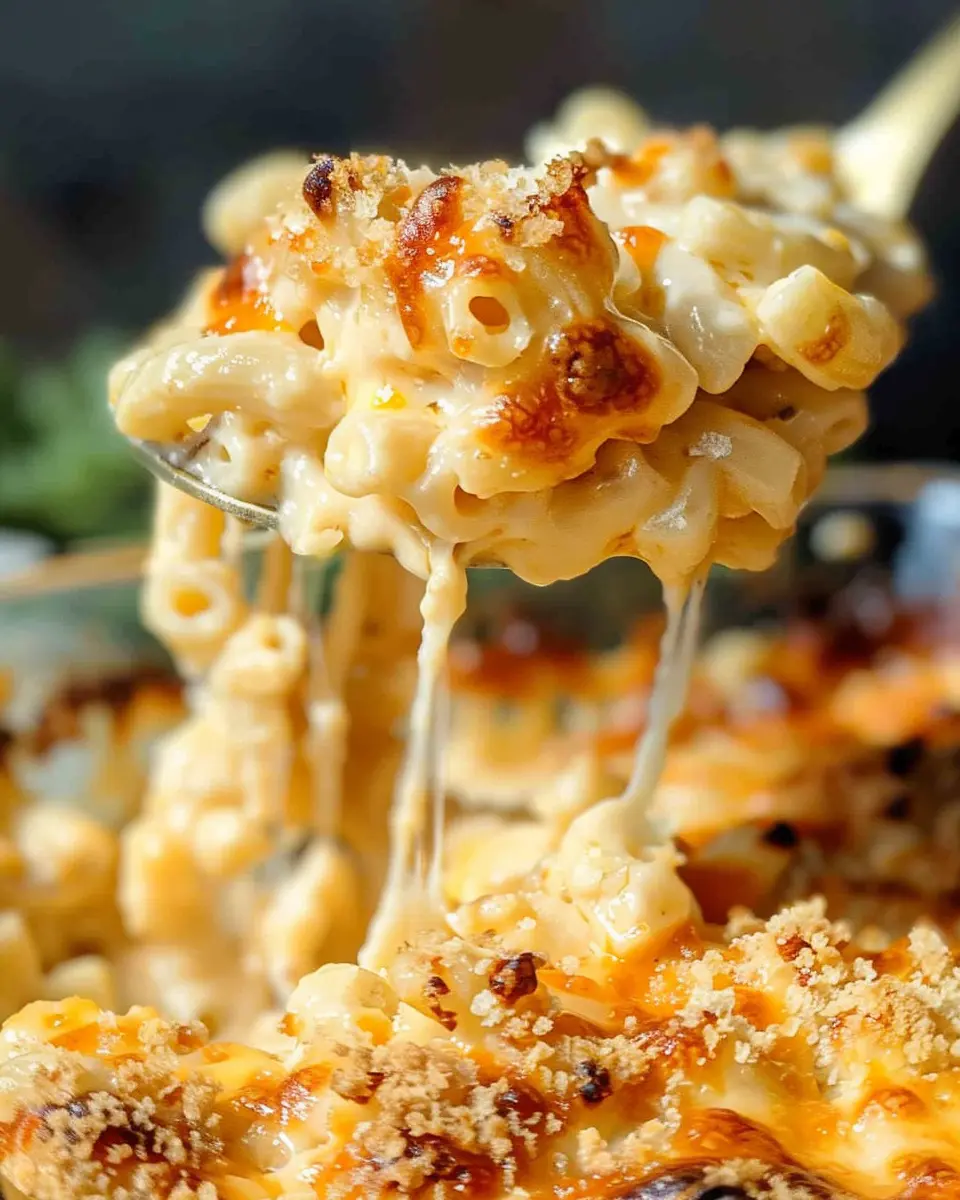 Best Southern Baked Mac and Cheese with Turkey Bacon Twist