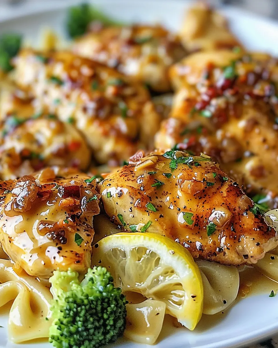 Cowboy Butter Lemon Bowtie Chicken: A Juicy Delight for Dinner