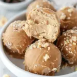 High Protein Frozen Peanut Butter Greek Yogurt Bites