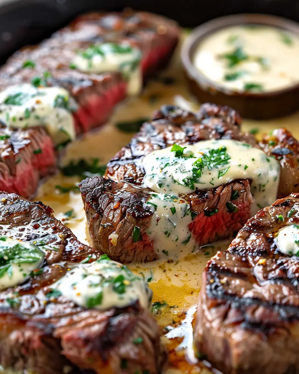 Garlic Butter Steak With Parmesan Cream Sauce: A Juicy Delight