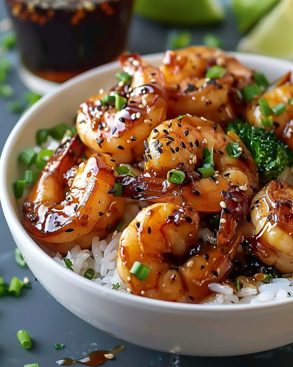 Honey Garlic Shrimp Bowls: Easy Sweet and Savory Delight