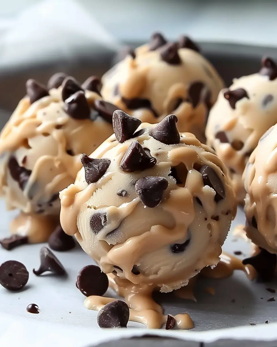 Frozen Greek Yogurt Peanut Butter Bites: Easy Indulgence with Chocolate Chips