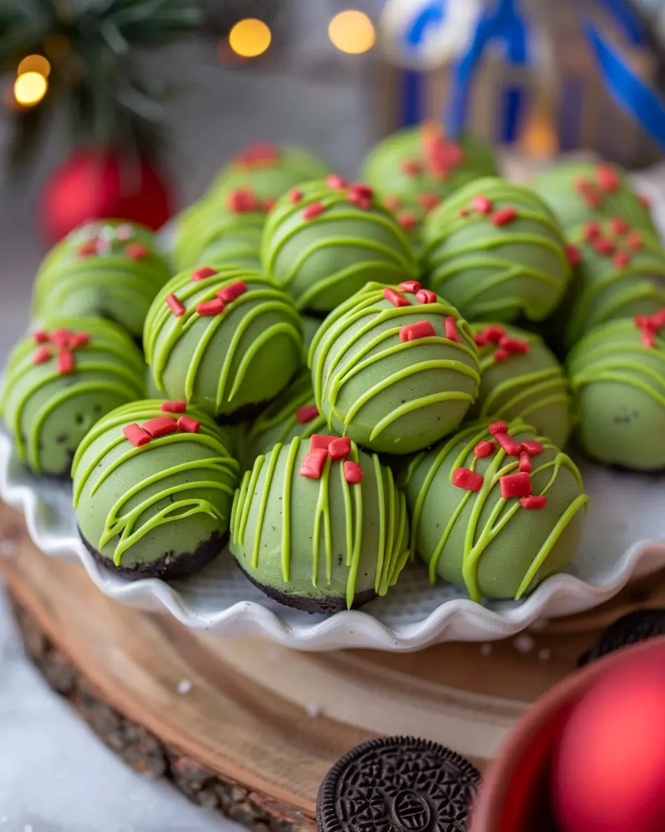 Grinch Oreo Balls: Easy Red Velvet Oreo Treats for Everyone