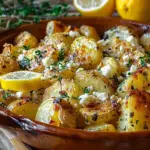 Baked Feta Potatoes with Lemon