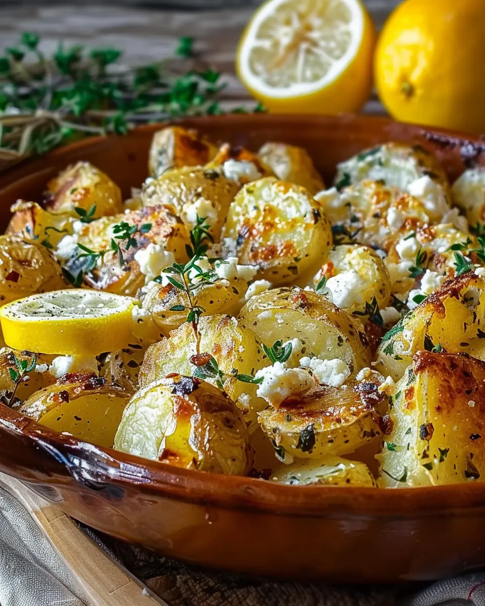 Baked Feta Potatoes with Lemon: Easy &amp; Flavorful Comfort Food