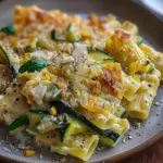 Creamy Courgette Rigati with Garlic & Parmesan