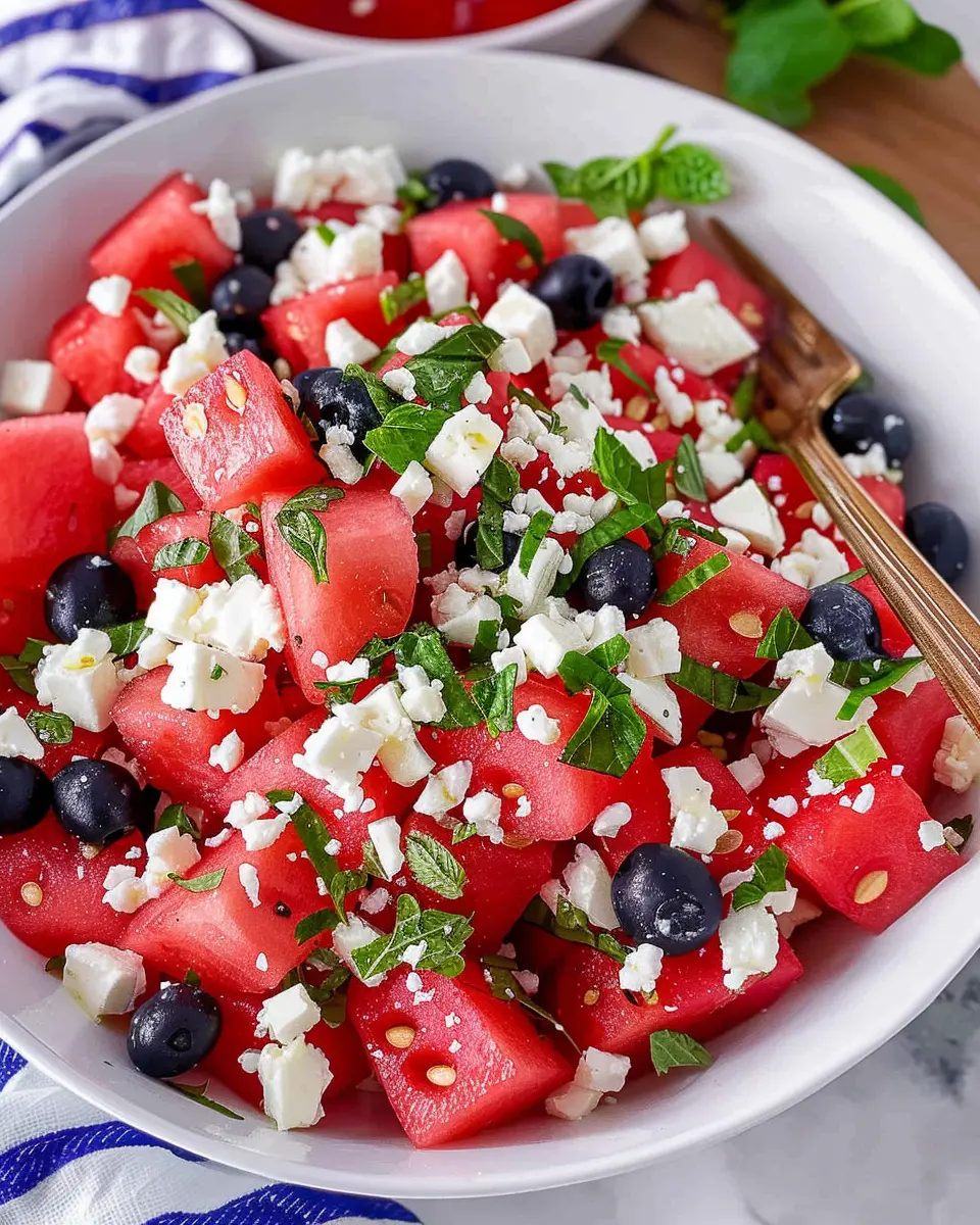Watermelon Feta Salad: A Refreshing and Easy Summer Delight