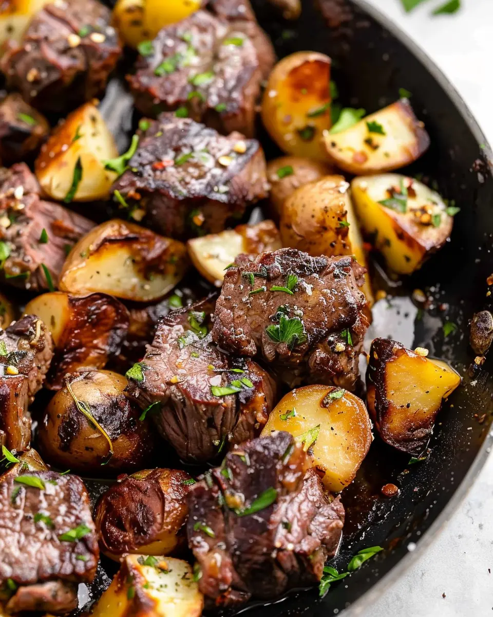 Garlic Butter Steak Bites and Potatoes: Easy Indulgence at Home