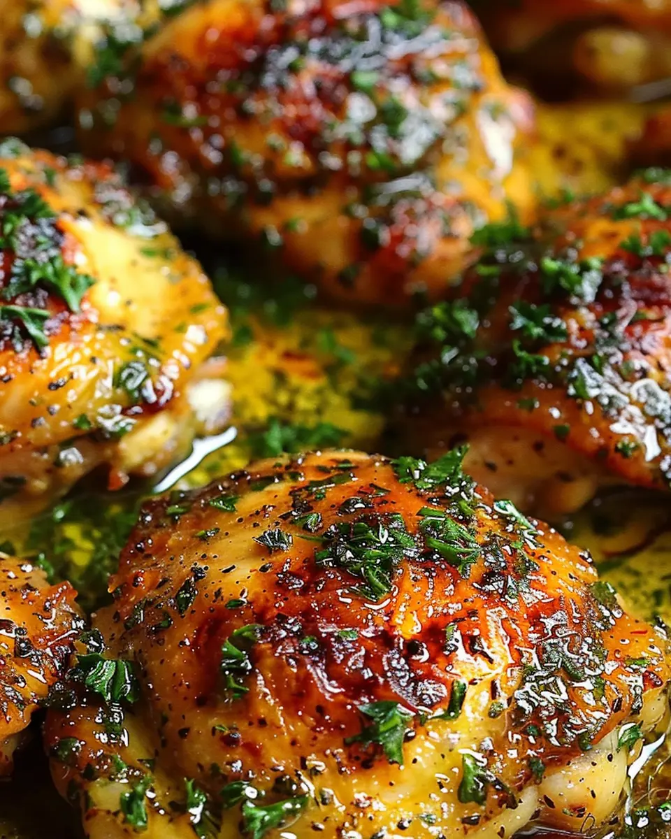 Juicy Garlic Butter Chicken Thighs with a Savory Twist