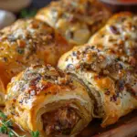 Savory French Onion Sausage Rolls