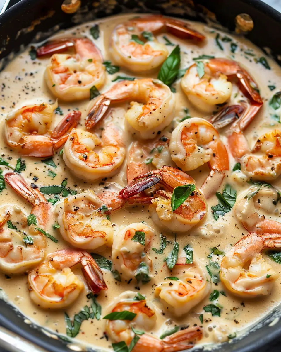 Easy Creamy Tuscan Shrimp with Turkey Bacon for a Indulgent Dinner