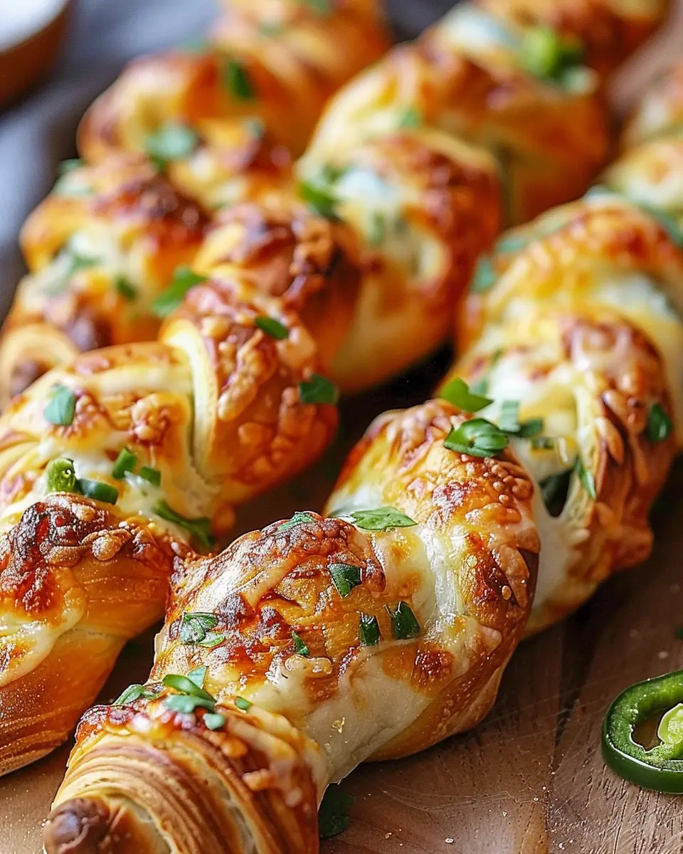 Delicious Jalapeno Popper Twists with Turkey Bacon and Chicken Ham