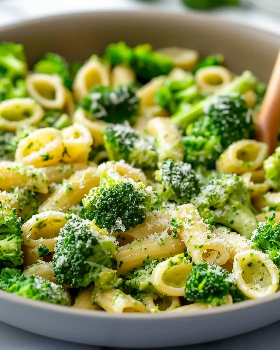 Light and Healthy Broccoli Pasta with Turkey Bacon Delight