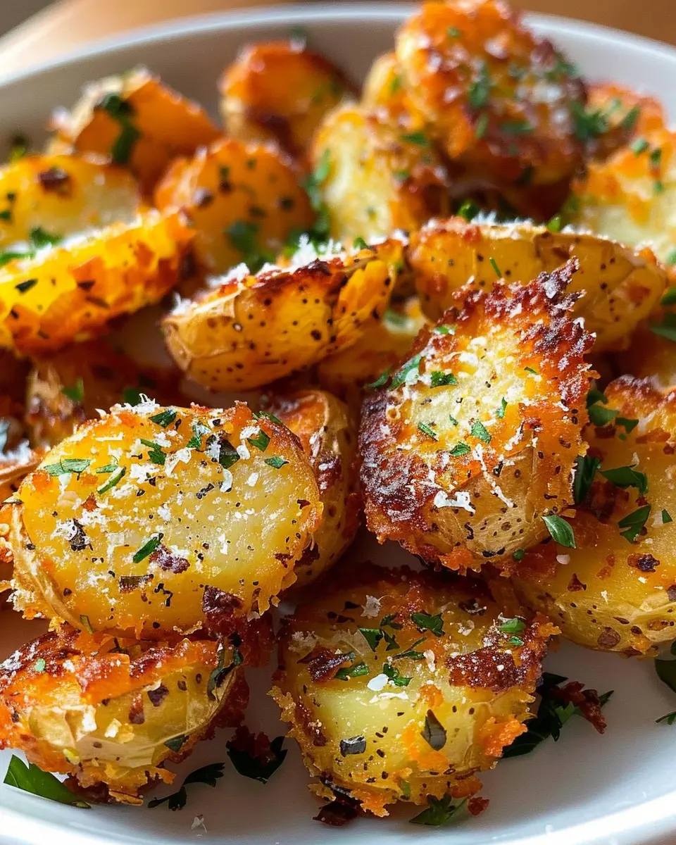 Crispy Parmesan Crusted Potatoes: Easy &amp; Delicious in 30 Min