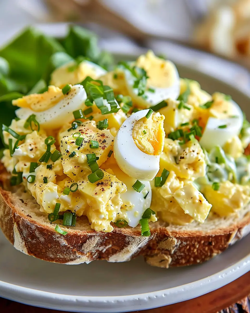 Easy and Delicious Egg Salad Recipe with Crunchy Turkey Bacon
