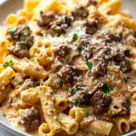 High Protein Creamy Beef Pasta