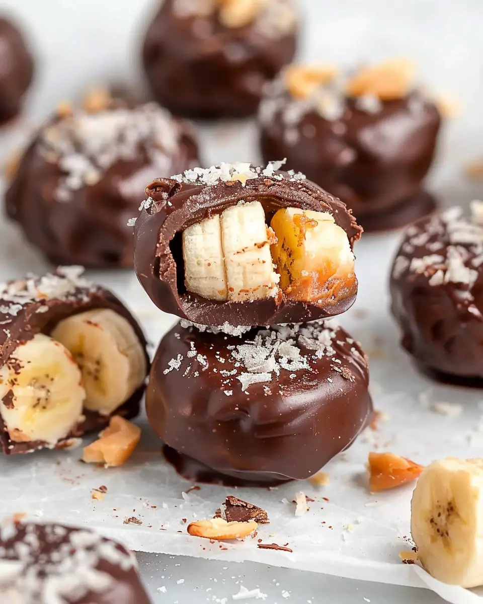 Healthy Chocolate Peanut Butter Banana Bites: Easy Guilt-Free Treats