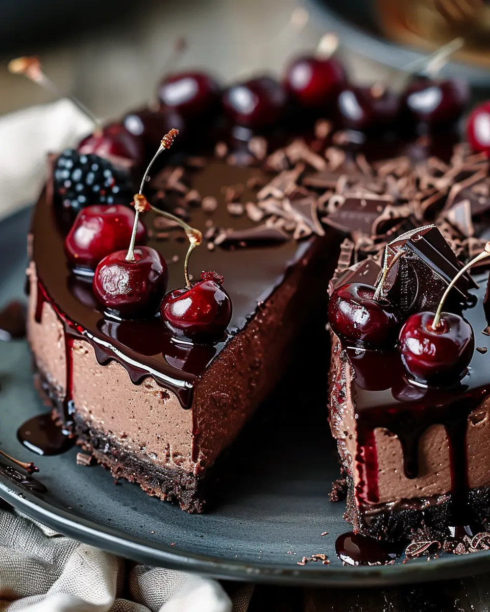 Dark Chocolate Cherry Cheesecake: Indulgent Delight for Every Occasion