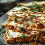 Cheesy Hot Honey Chicken Quesadillas