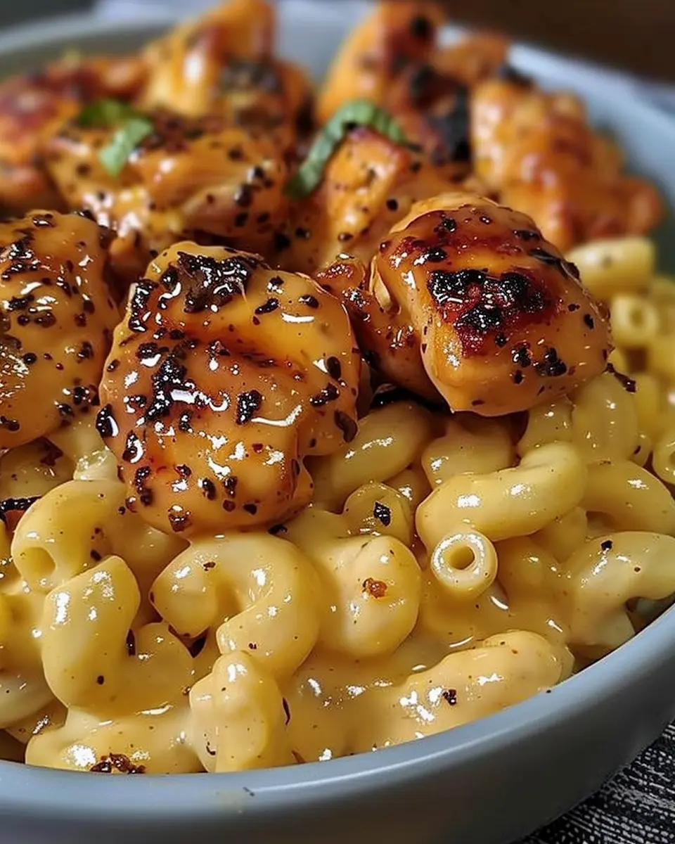Honey Pepper Chicken Mac and Cheese: Indulgent Comfort Food Delight