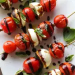 Valentine’s Caprese Skewers