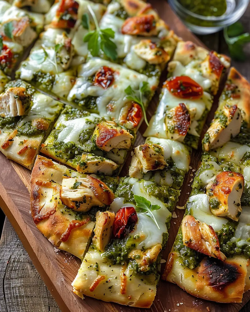 Chicken Pesto Flatbread: Easy Recipe for a Delicious Homemade Treat