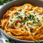 Vegan Creamy Sun Dried Tomato Pasta Recipe