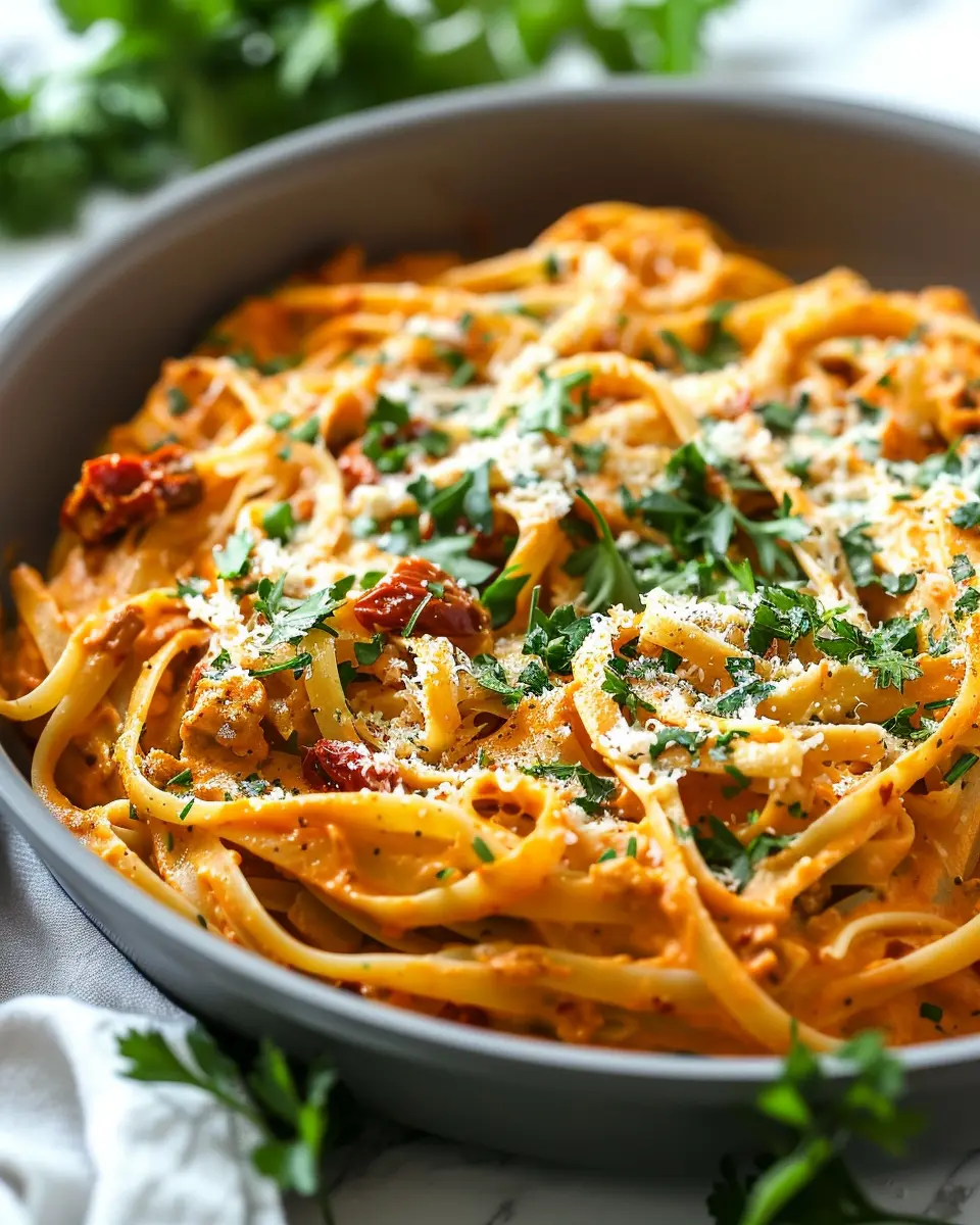 Vegan Creamy Sun Dried Tomato Pasta Recipe: A Delightful Indulgence