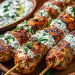 Chicken Kofta Garlic Yogurt Sauce