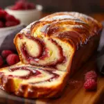 Raspberry Swirl Brioche Loaf