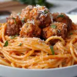 Creamy Spaghetti & Meatballs Recipe