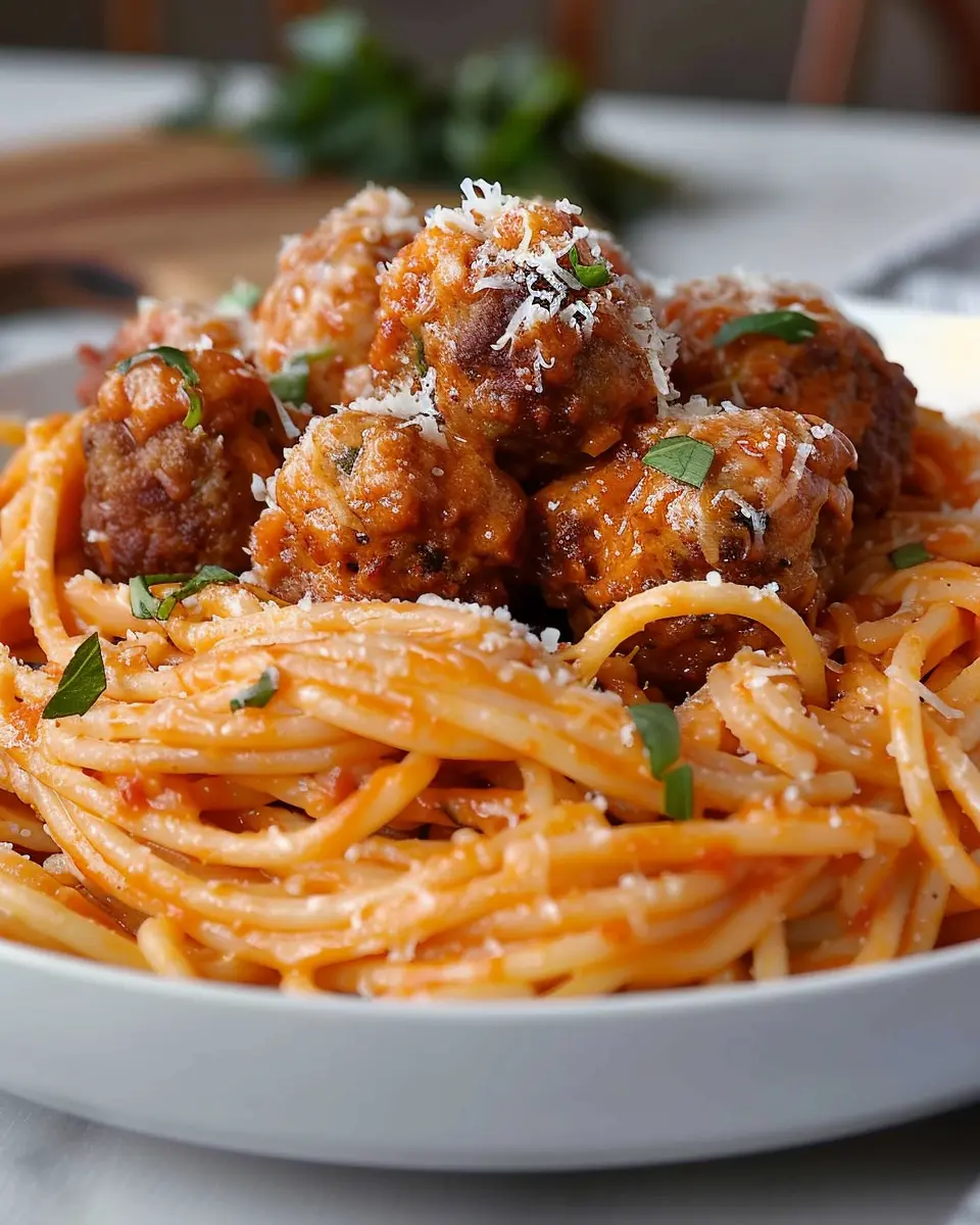 Creamy Spaghetti Meatballs Recipe: Indulgent Comfort Food Delight