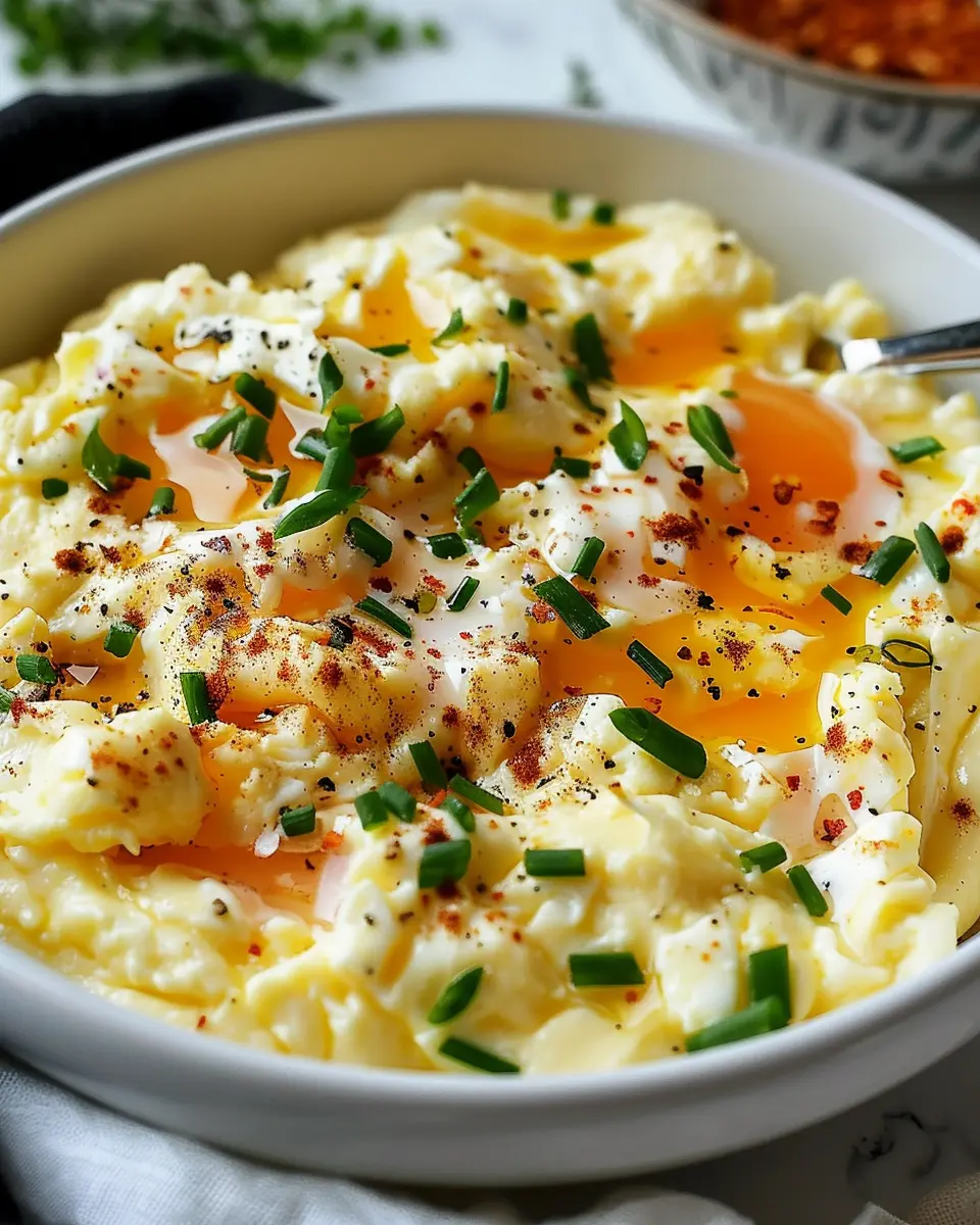 French-style Scrambled Eggs: The Best Creamy Delight with Turkey Bacon